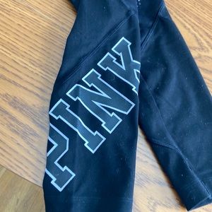 Medium Pink Victoria Secret black and white leggings